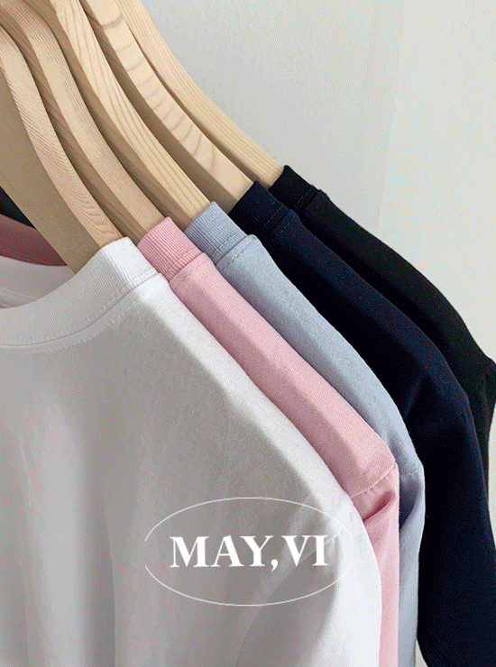 [Mayvi] Nil&#039;s 크롭 티셔츠 (5 color)