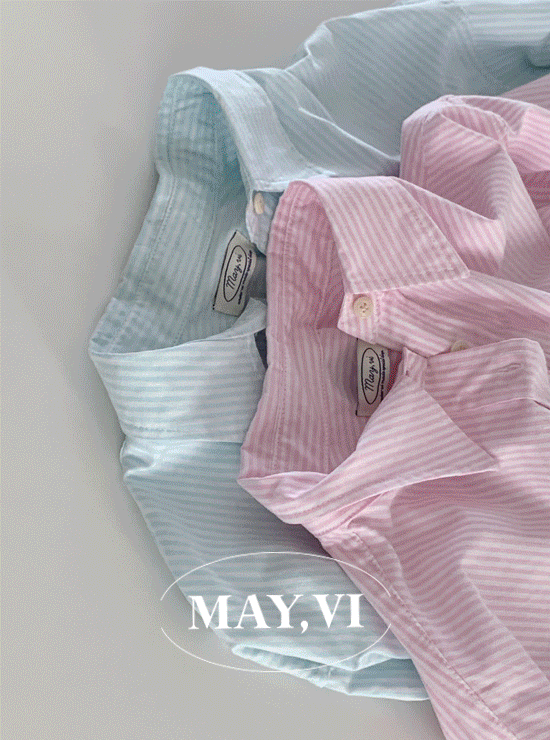 [Mayvi] Vnas 스트라이프 셔츠 (2 color)