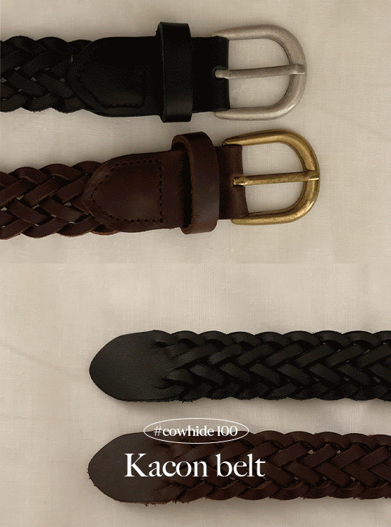 카온 belt (2 color), 소가죽 100%