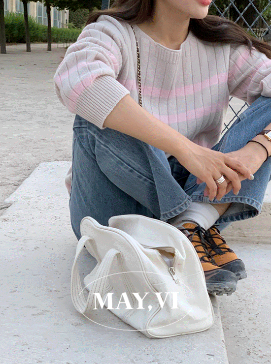 [Mayvi] Fully stripe 니트 (3 color), 메리노울 50%