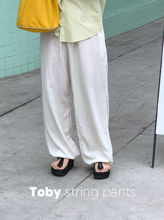 토비 스트링 pants (3 color)